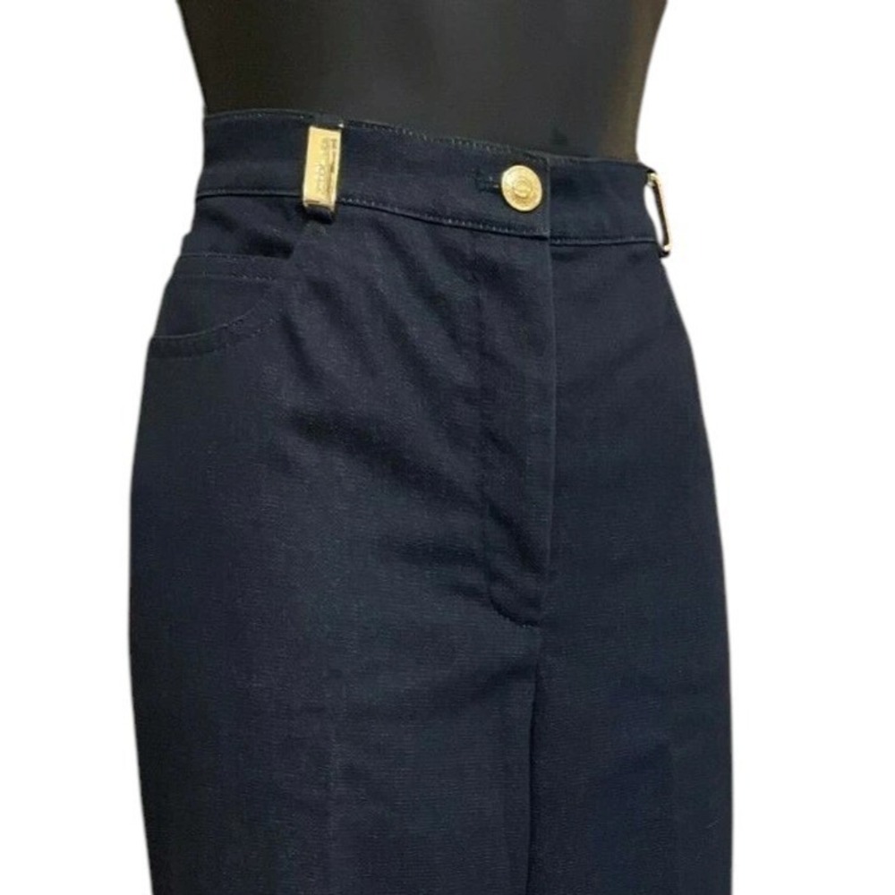 ST JOHN Sport Essentials Womens Pants Jeans Size 8 Blue Denim Cotton Stretch - Picture 7 of 12